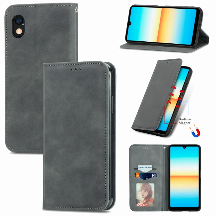 Retro Skin Feel Magnetic Leather Phone Case, For OnePlus Nord CE 2 5G, For Sony Xperia Ace III