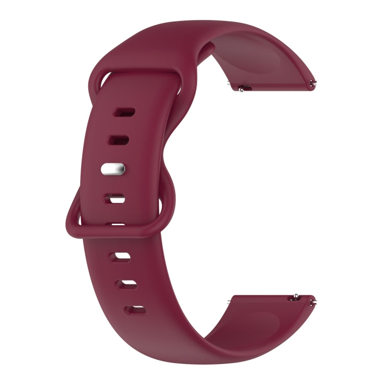 20mm Solid Color Silicone Watch Band, For Samsung Galaxy Watch4 40mm/44mm, For Samsung Galaxy Watch4 Classic 42mm/46mm