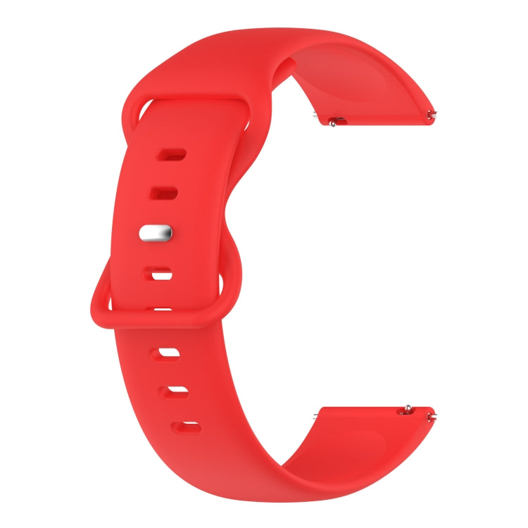 20mm Solid Color Silicone Watch Band, For Samsung Galaxy Watch4 40mm/44mm, For Samsung Galaxy Watch4 Classic 42mm/46mm