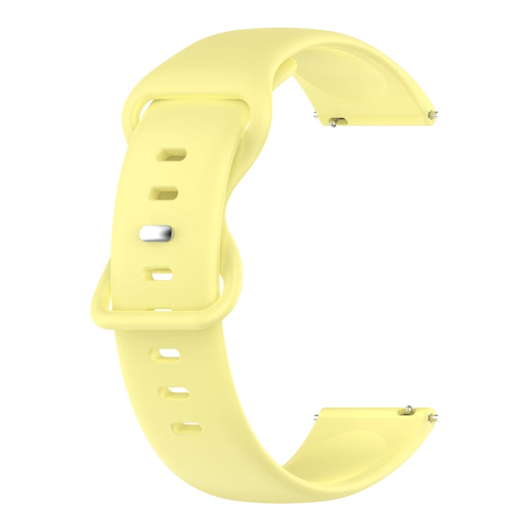 20mm Solid Color Silicone Watch Band, For Samsung Galaxy Watch4 40mm/44mm, For Samsung Galaxy Watch4 Classic 42mm/46mm