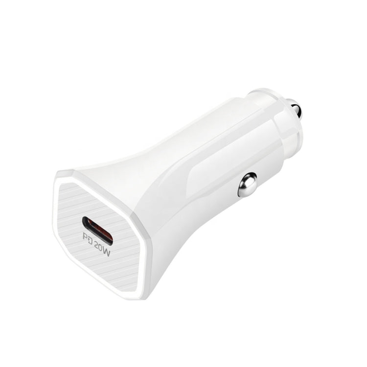 TE-P2 PD 20W Type-C Interface Car Charger, TE-P2 (Black), TE-P2 (White)