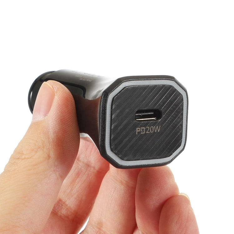 TE-P2 PD 20W Type-C Interface Car Charger, TE-P2 (Black), TE-P2 (White)