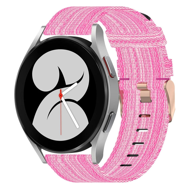 20mm Nylon Woven Watch Band, For Samsung Galaxy Watch 4 40mm, For Samsung Galaxy Watch 4 44mm, For Samsung Galaxy Watch 4 Classic 42mm