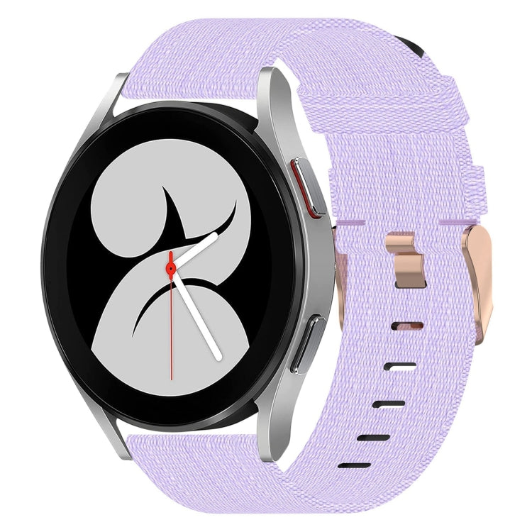 20mm Nylon Woven Watch Band, For Samsung Galaxy Watch 4 40mm, For Samsung Galaxy Watch 4 44mm, For Samsung Galaxy Watch 4 Classic 42mm