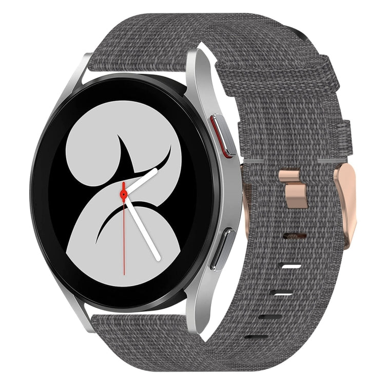 20mm Nylon Woven Watch Band, For Samsung Galaxy Watch 4 40mm, For Samsung Galaxy Watch 4 44mm, For Samsung Galaxy Watch 4 Classic 42mm