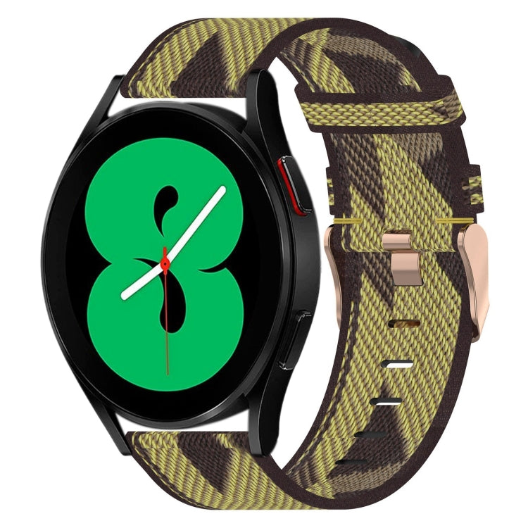 20mm Nylon Woven Watch Band, For Samsung Galaxy Watch 4 40mm, For Samsung Galaxy Watch 4 44mm, For Samsung Galaxy Watch 4 Classic 42mm