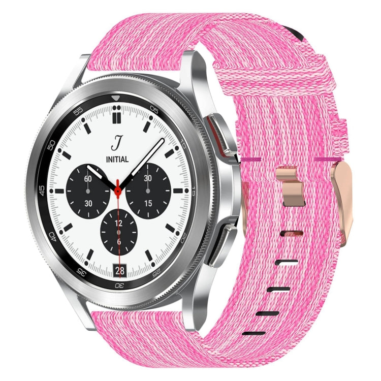 20mm Nylon Woven Watch Band, For Samsung Galaxy Watch 4 40mm, For Samsung Galaxy Watch 4 44mm, For Samsung Galaxy Watch 4 Classic 42mm