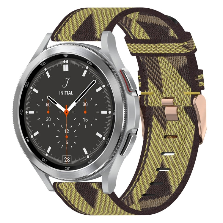 20mm Nylon Woven Watch Band, For Samsung Galaxy Watch 4 Classic 46mm, For Samsung Galaxy Watch 3 41mm, For Samsung Galaxy Watch Active 2 40mm