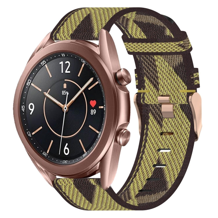 20mm Nylon Woven Watch Band, For Samsung Galaxy Watch 4 Classic 46mm, For Samsung Galaxy Watch 3 41mm, For Samsung Galaxy Watch Active 2 40mm
