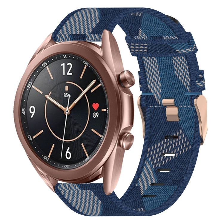 20mm Nylon Woven Watch Band, For Samsung Galaxy Watch 4 Classic 46mm, For Samsung Galaxy Watch 3 41mm, For Samsung Galaxy Watch Active 2 40mm