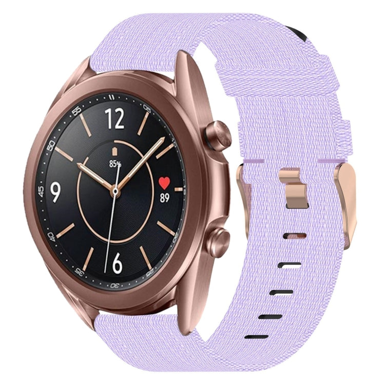 20mm Nylon Woven Watch Band, For Samsung Galaxy Watch 4 Classic 46mm, For Samsung Galaxy Watch 3 41mm, For Samsung Galaxy Watch Active 2 40mm