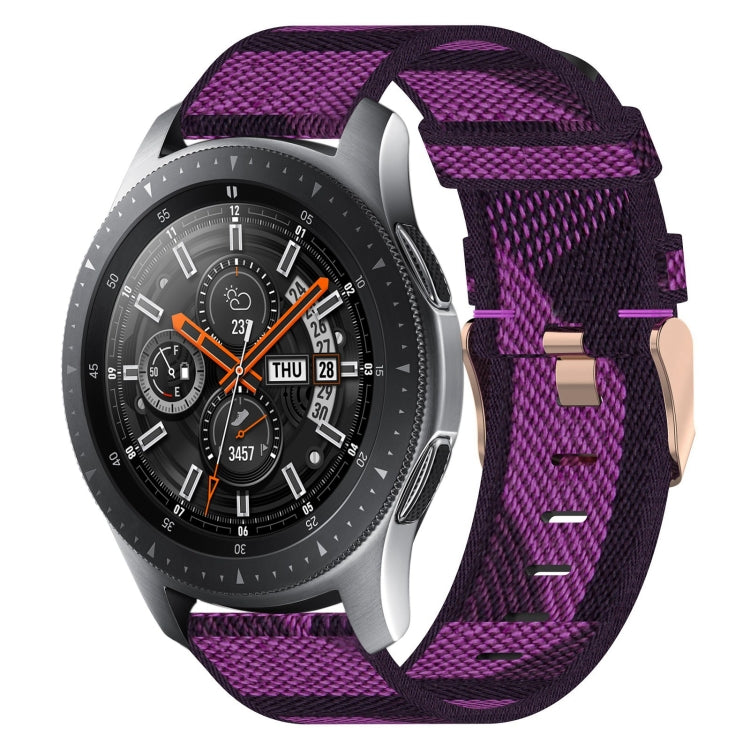 22mm Nylon Woven Watch Band, For Samsung Galaxy Watch3 45mm, For Samsung Galaxy Watch 46mm, For Samsung Gear S3 Classic