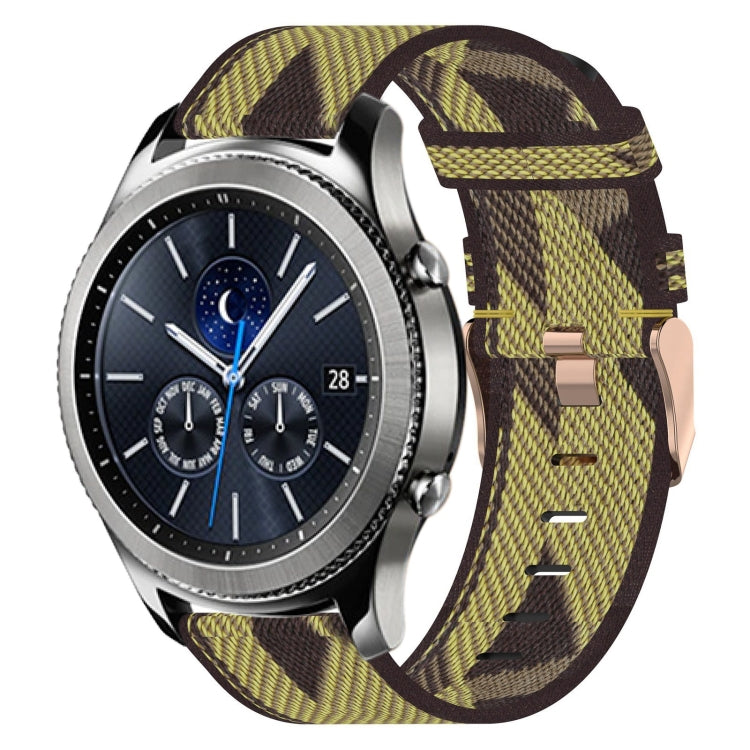 22mm Nylon Woven Watch Band, For Samsung Galaxy Watch3 45mm, For Samsung Galaxy Watch 46mm, For Samsung Gear S3 Classic