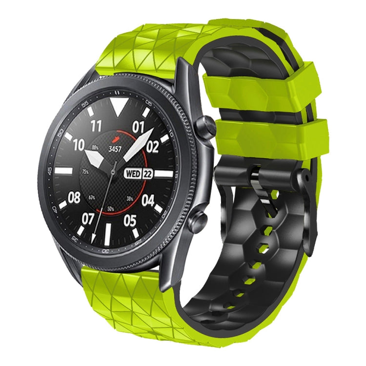 22mm Football Pattern Two-Color Silicone Strap, For Samsung Gear S3 Classic, For Samsung Gear S3 Frontier
