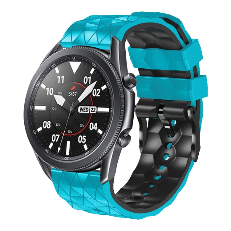 22mm Football Pattern Two-Color Silicone Strap, For Samsung Gear S3 Classic, For Samsung Gear S3 Frontier