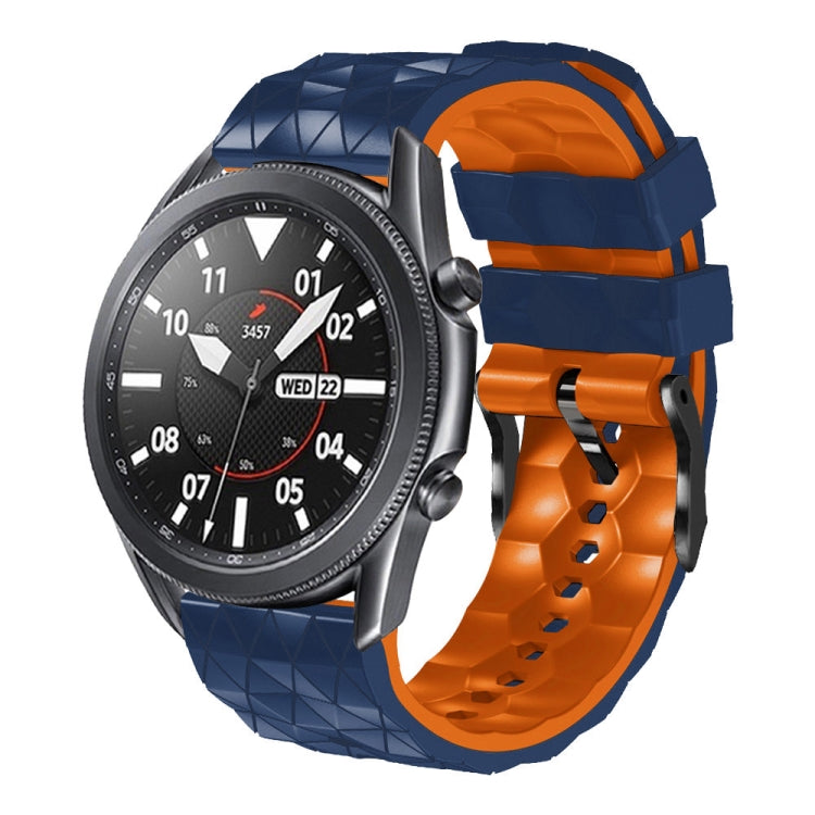 22mm Football Pattern Two-Color Silicone Strap, For Samsung Gear S3 Classic, For Samsung Gear S3 Frontier