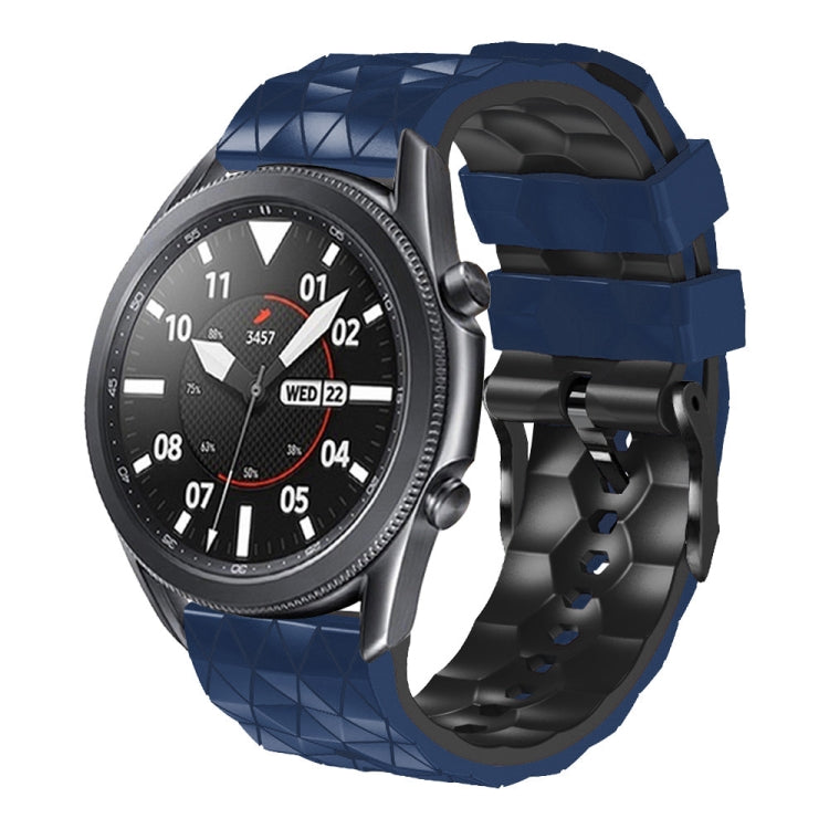 22mm Football Pattern Two-Color Silicone Strap, For Samsung Gear S3 Classic, For Samsung Gear S3 Frontier