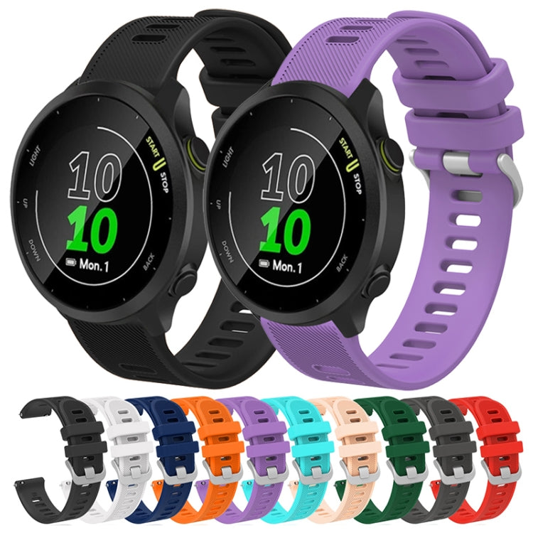20mm Silicone Twill Watch Band, For Samsung Galaxy Watch 4 Classic 42mm, For Samsung Galaxy Watch 4 Classic 46mm
