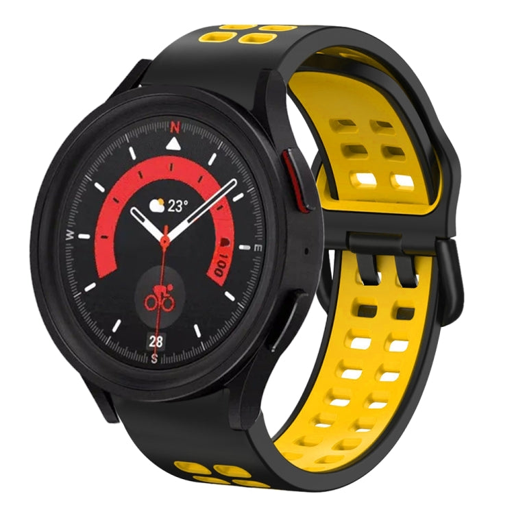 20mm Breathable Two-Color Silicone Watch Band, For Samsung Galaxy Watch 5 40mm