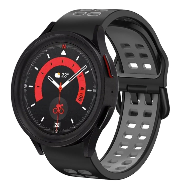 20mm Breathable Two-Color Silicone Watch Band, For Samsung Galaxy Watch 5 40mm