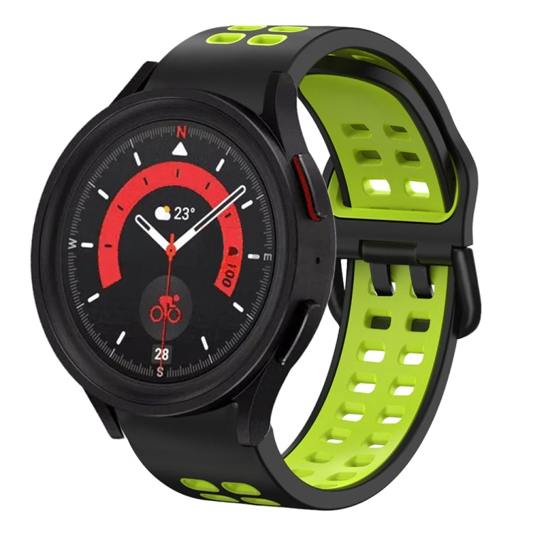20mm Breathable Two-Color Silicone Watch Band, For Samsung Galaxy Watch 5 40mm