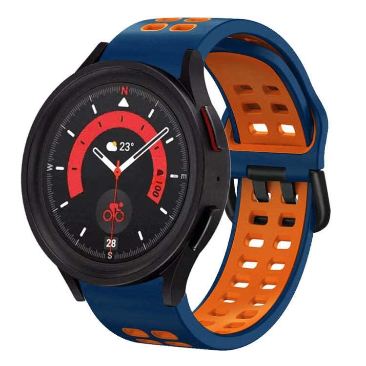 20mm Breathable Two-Color Silicone Watch Band, For Samsung Galaxy Watch 5 40mm