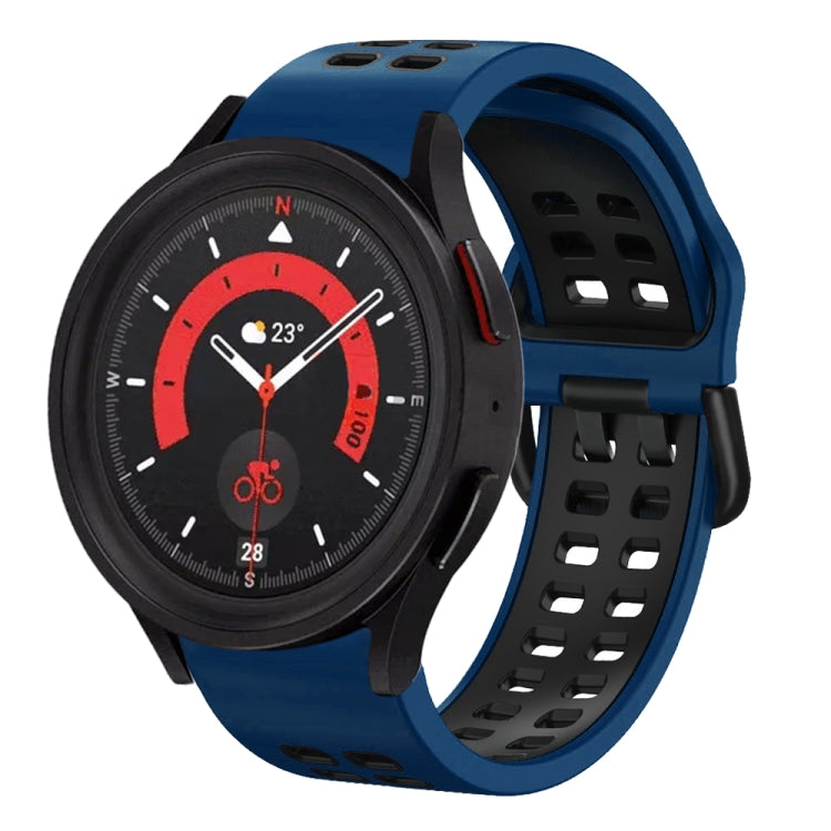 20mm Breathable Two-Color Silicone Watch Band, For Samsung Galaxy Watch 5 40mm