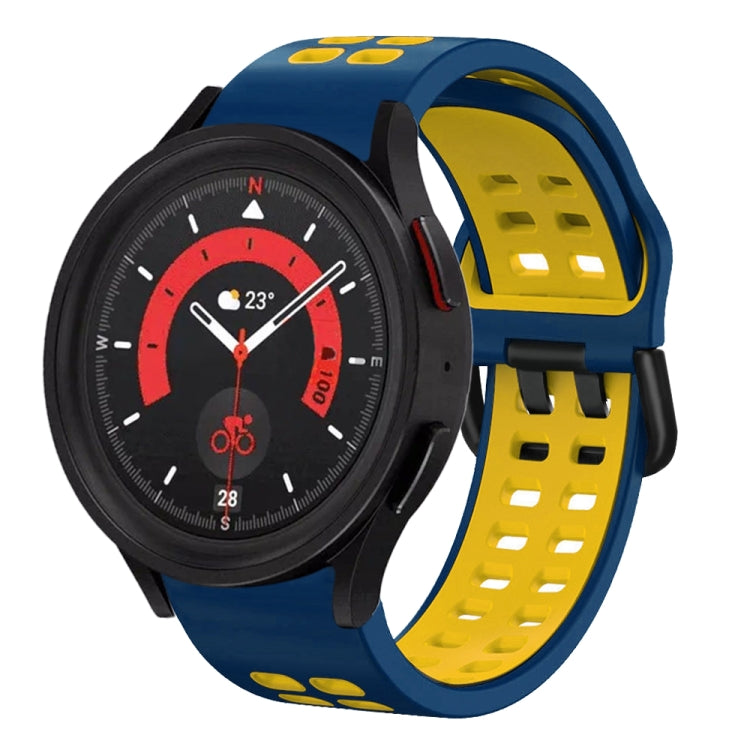 20mm Breathable Two-Color Silicone Watch Band, For Samsung Galaxy Watch 5 40mm
