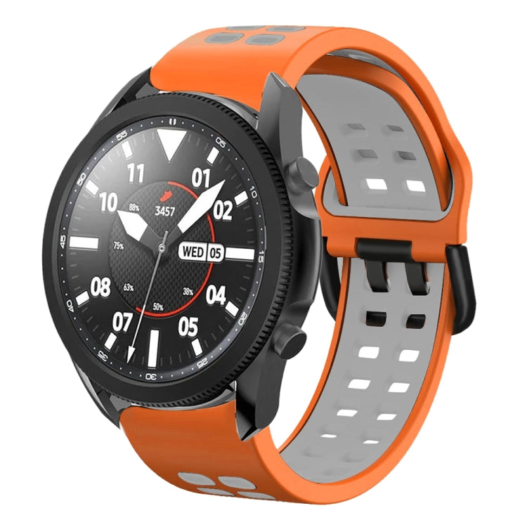 20mm Breathable Two-Color Silicone Watch Band, For Samsung Galaxy Watch 5 Pro 45mm