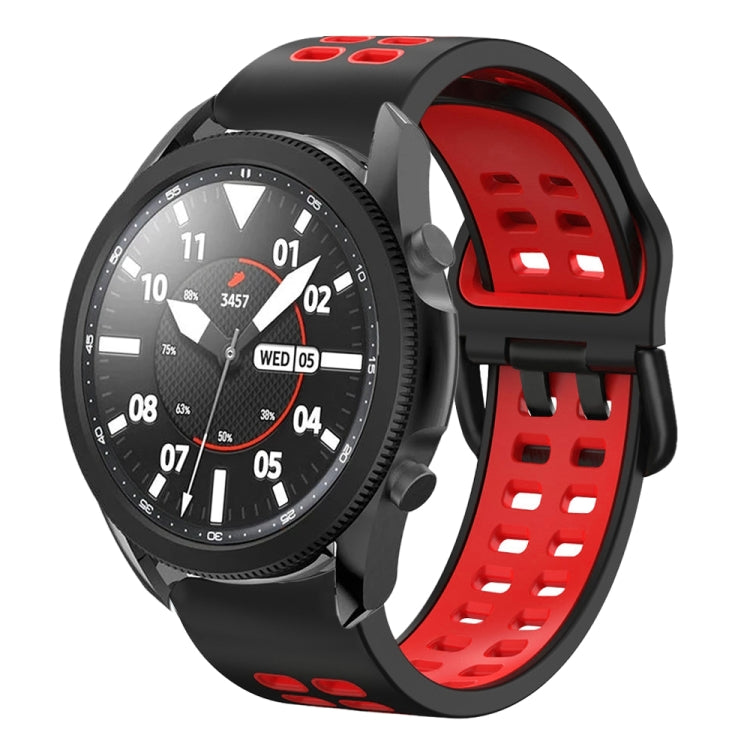 20mm Breathable Two-Color Silicone Watch Band, For Samsung Galaxy Watch 5 Pro 45mm