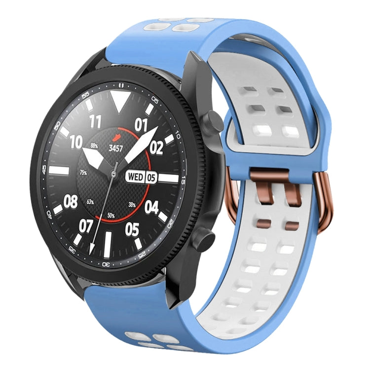 20mm Breathable Two-Color Silicone Watch Band, For Samsung Galaxy Watch 5 Pro 45mm