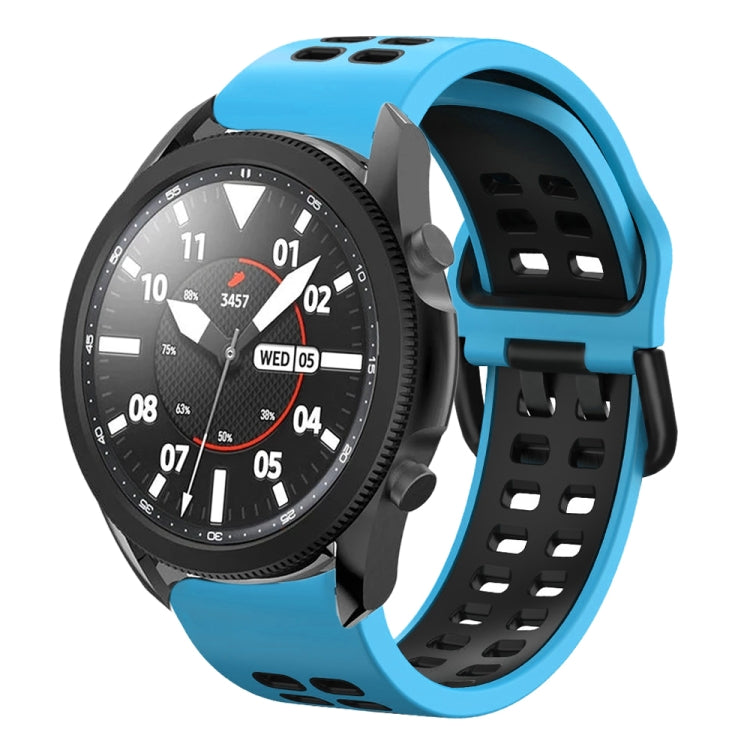 20mm Breathable Two-Color Silicone Watch Band, For Samsung Galaxy Watch 5 Pro 45mm
