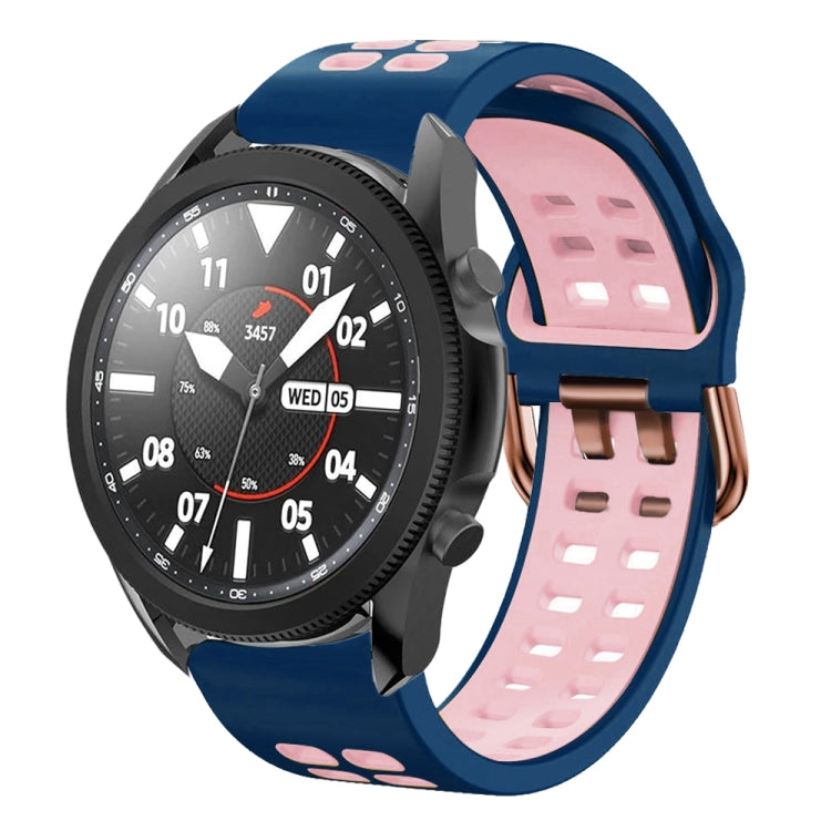 20mm Breathable Two-Color Silicone Watch Band, For Samsung Galaxy Watch 5 Pro 45mm