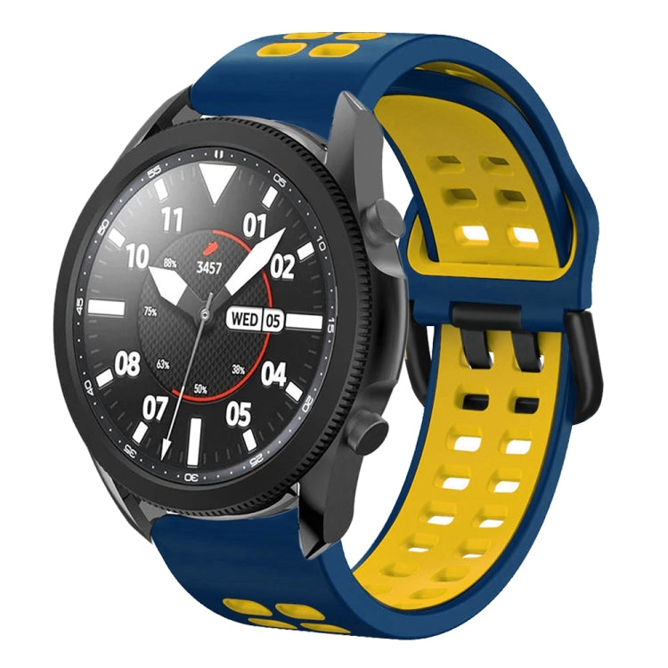 20mm Breathable Two-Color Silicone Watch Band, For Samsung Galaxy Watch 5 Pro 45mm