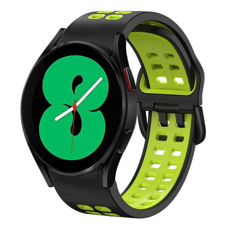 20mm Breathable Two-Color Silicone Watch Band, For Samsung Galaxy Watch 4 44mm