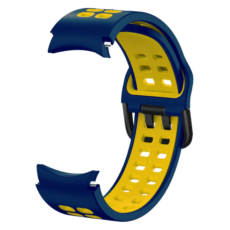 20mm Breathable Two-Color Silicone Watch Band, For Samsung Galaxy Watch 4 Classic 46mm