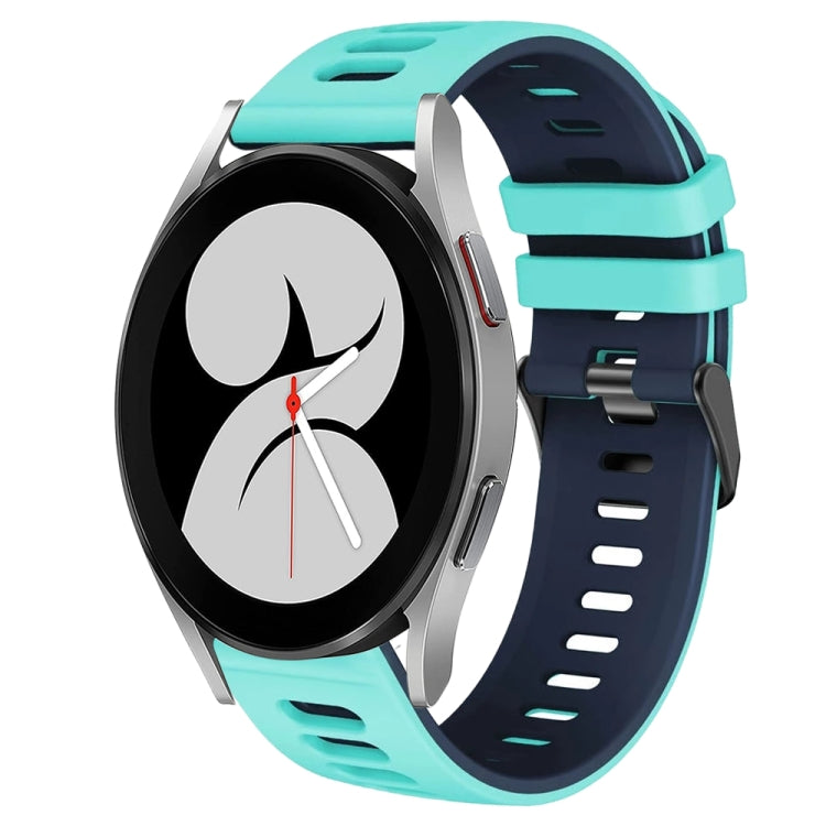 20mm Two-Color Silicone Watch Band, For Samsung Galaxy Watch 4 40mm