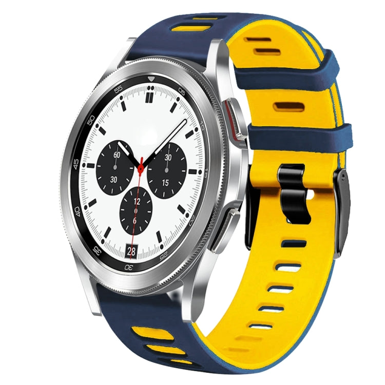 20mm Two-Color Silicone Watch Band, For Samsung Galaxy Watch 4 Classic 42mm