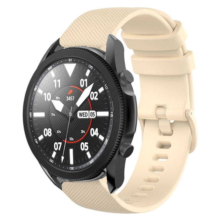 20mm Plaid Solid Color Silicone Watch Band, For Samsung Galaxy Watch5 Pro 45mm, For Samsung Galaxy Watch4 40mm