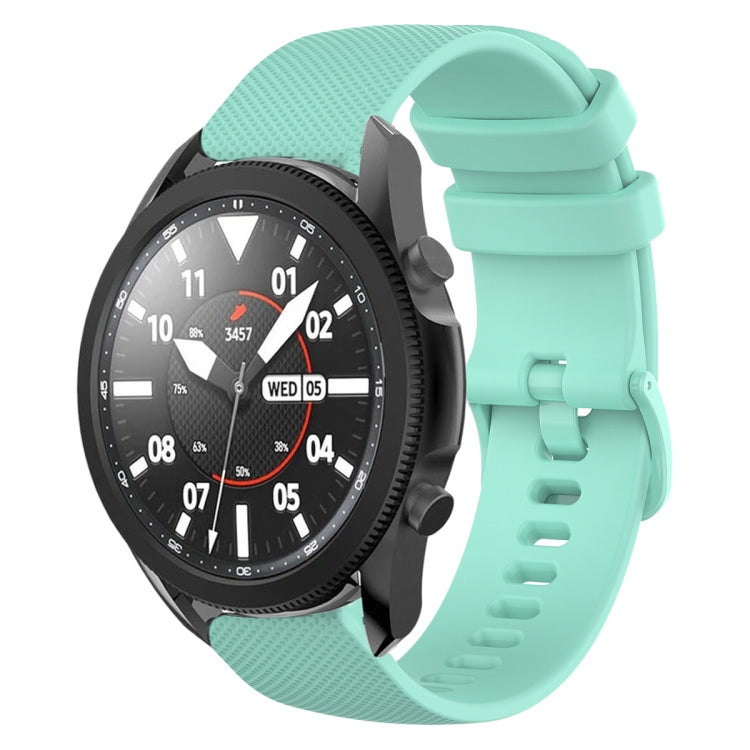 20mm Plaid Solid Color Silicone Watch Band, For Samsung Galaxy Watch5 Pro 45mm, For Samsung Galaxy Watch4 40mm