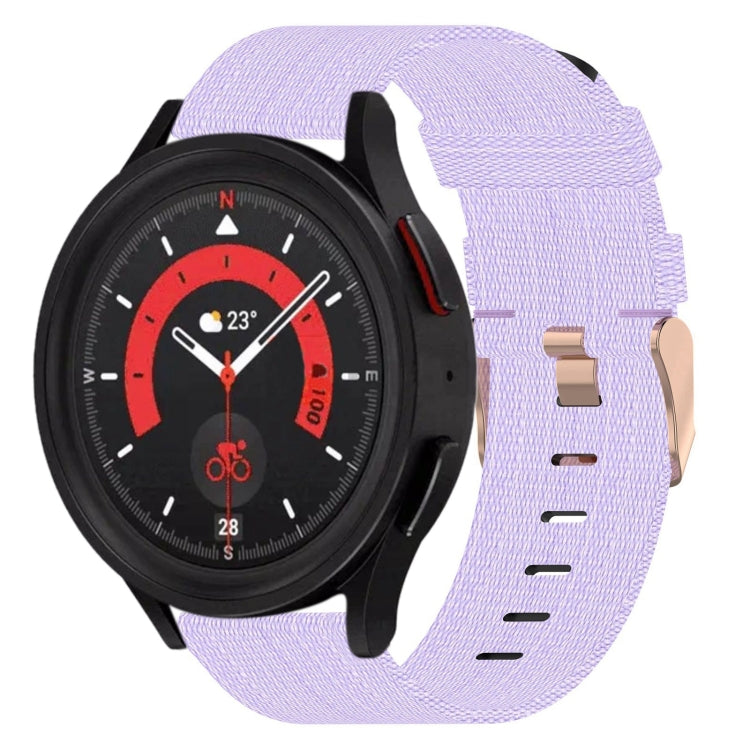 20mm Nylon Woven Watch Band, For Samsung Galaxy Watch5 40mm, For Samsung Galaxy Watch5 44mm, For Samsung Galaxy Watch5 Pro 45mm