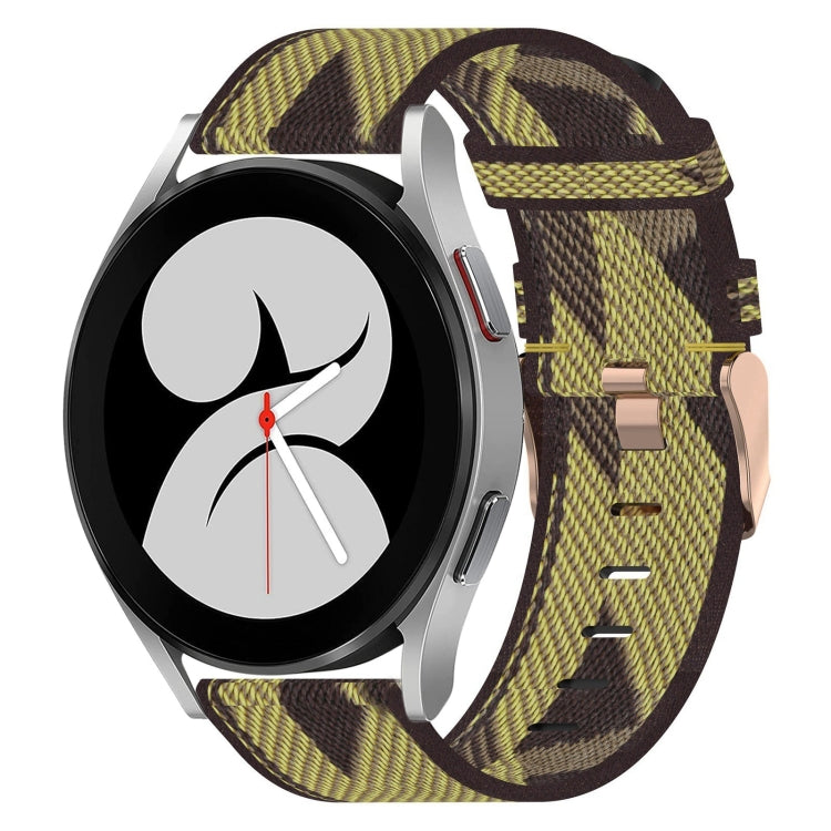 20mm Nylon Woven Watch Band, For Samsung Galaxy Watch4 40mm, For Samsung Galaxy Watch4 44mm, For Samsung Galaxy Watch4 Classic 46mm
