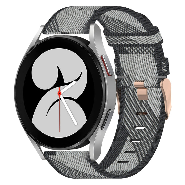 20mm Nylon Woven Watch Band, For Samsung Galaxy Watch4 40mm, For Samsung Galaxy Watch4 44mm, For Samsung Galaxy Watch4 Classic 46mm
