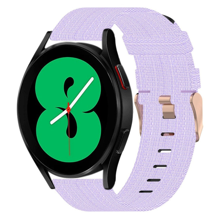 20mm Nylon Woven Watch Band, For Samsung Galaxy Watch4 40mm, For Samsung Galaxy Watch4 44mm, For Samsung Galaxy Watch4 Classic 46mm