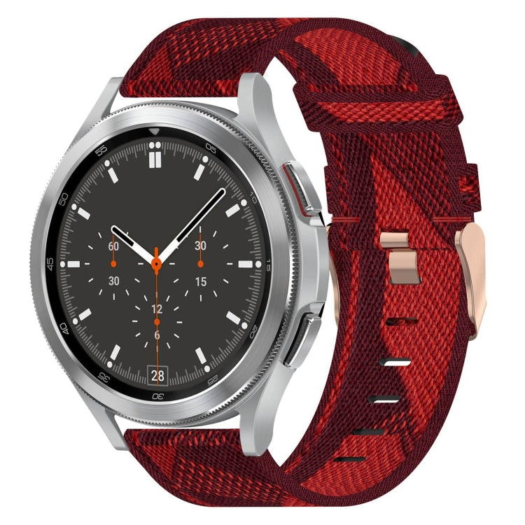 20mm Nylon Woven Watch Band, For Samsung Galaxy Watch4 40mm, For Samsung Galaxy Watch4 44mm, For Samsung Galaxy Watch4 Classic 46mm