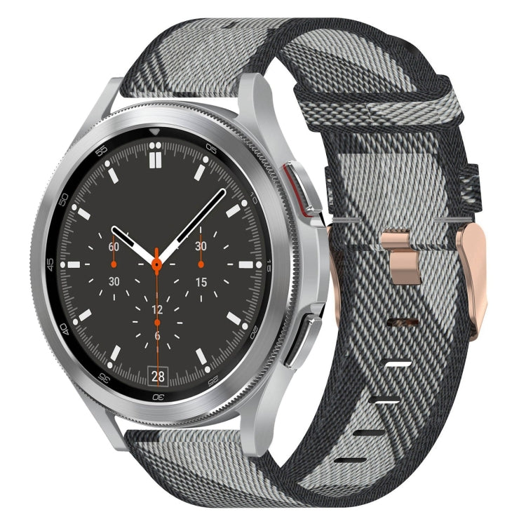 20mm Nylon Woven Watch Band, For Samsung Galaxy Watch4 40mm, For Samsung Galaxy Watch4 44mm, For Samsung Galaxy Watch4 Classic 46mm