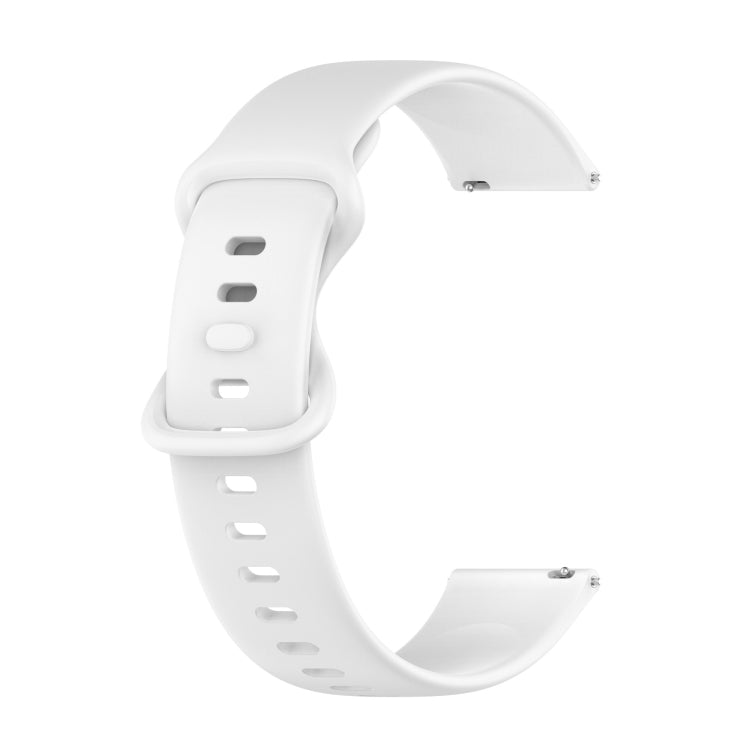 20mm Butterfly Buckle Solid Color Silicone Watch Band, For Samsung Galaxy Watch5 40mm, For Samsung Galaxy Watch5 44mm