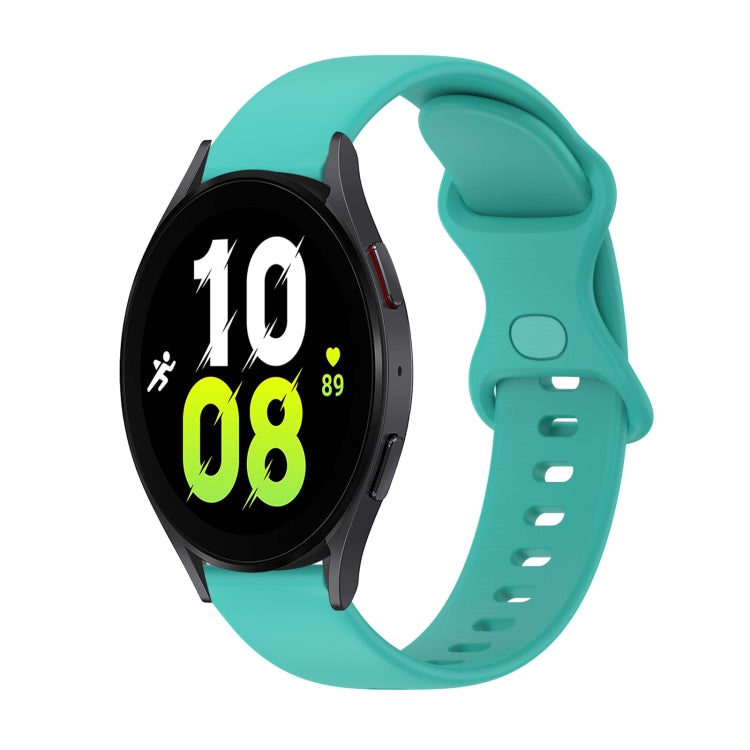 20mm Butterfly Buckle Solid Color Silicone Watch Band, For Samsung Galaxy Watch5 40mm, For Samsung Galaxy Watch5 44mm