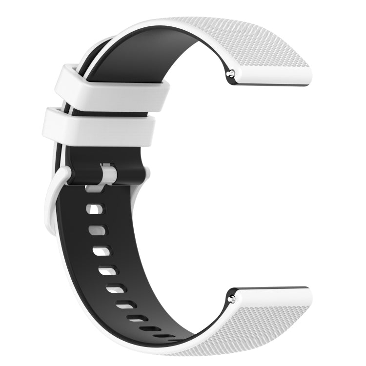 20mm Checkered Two-Color Silicone Watch Band, For Samsung Galaxy Watch5 44mm, For Samsung Galaxy Watch5 Pro 45mm
