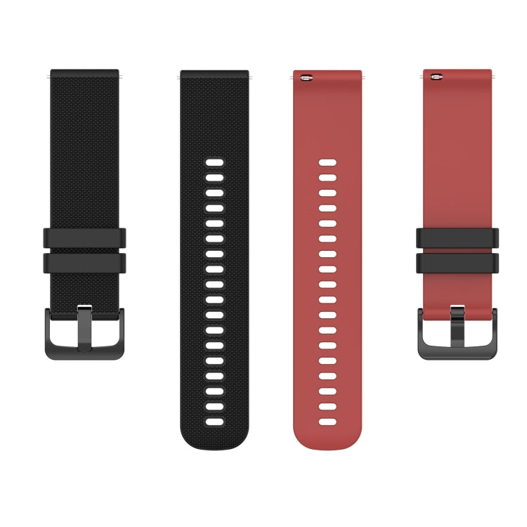 20mm Checkered Two-Color Silicone Watch Band, For Samsung Galaxy Watch4 Classic 46mm, For Samsung Galaxy Watch3 41mm